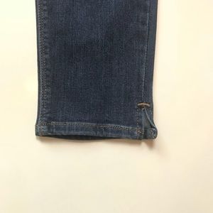 Just Black Jeans - Just Black High Rise Crop Denim w/ Side Slit Just Black Jeans - Just Black High Rise Crop Denim w/ Side Slit